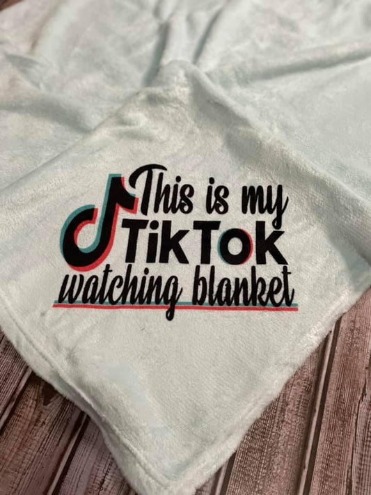 Tik Tok watching Blanket